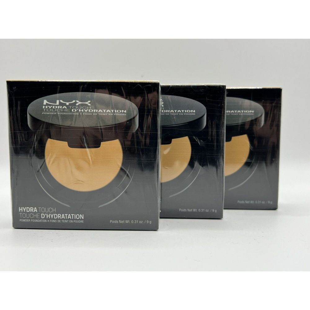 NYX Hydra Touch Cake Powder Foundation HTPF10 Amber Make-up NEW - Lot Of 3